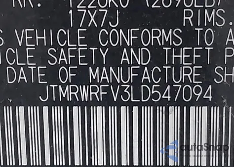 2020 Toyota Rav4 Hybrid Xle from USA, damaged, VIN JTMRWRFV3LD547094